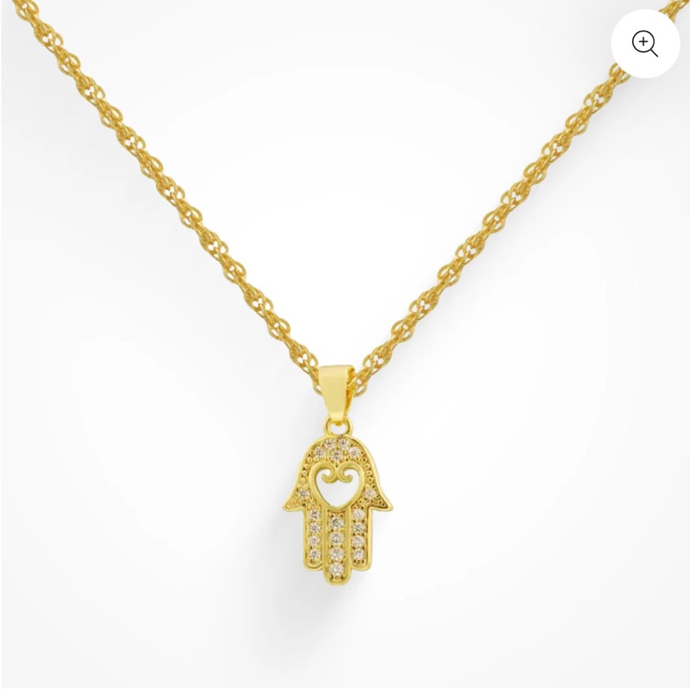 Evry Jewels Hand Of Protection Necklace (VIEW VIDEO)